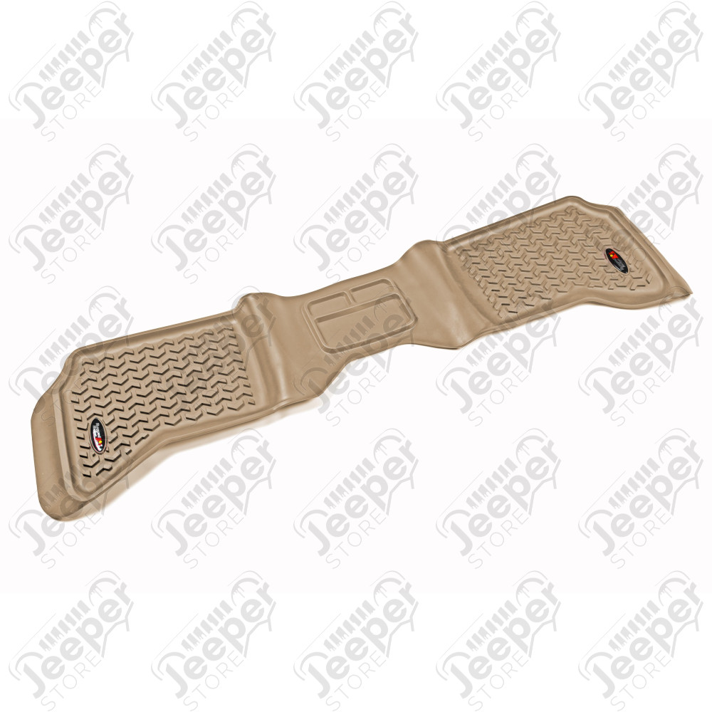 All Terrain Floor Liner, Rear, Tan; 02-18 Dodge Ram 1500-3500 Quad