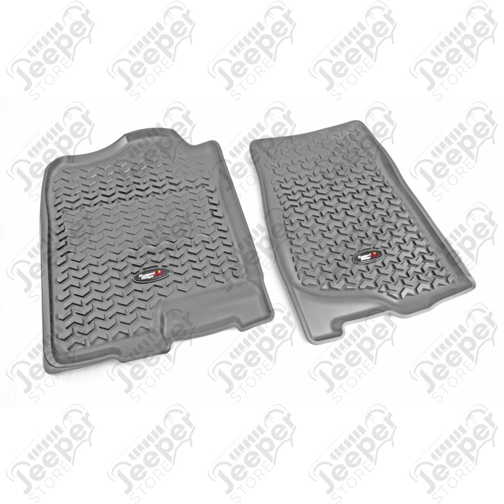 All Terrain Floor Liner, Front Pair, Gray; 07-14 GM Truck/SUV