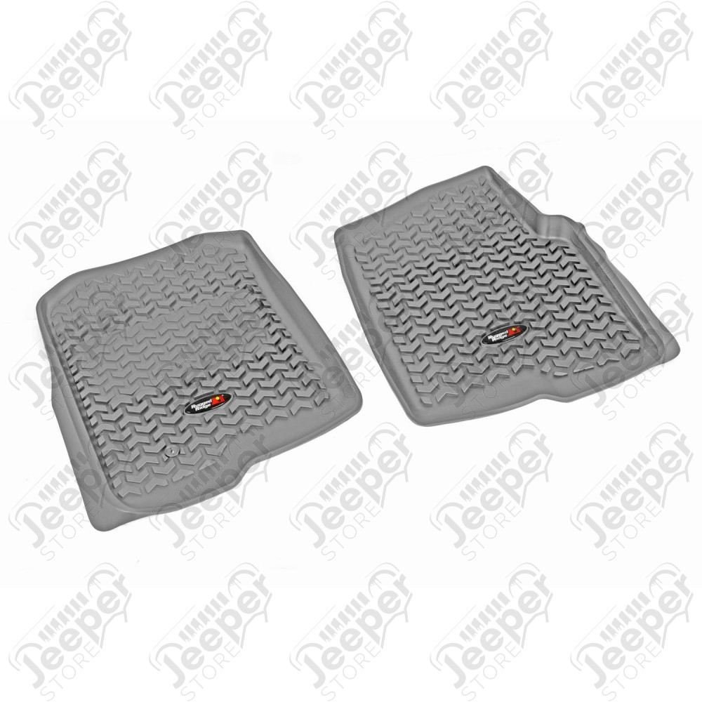 All Terrain Floor Liner, Front Pair, Gray; 04-08 Ford F150