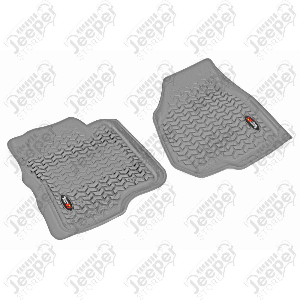 All Terrain Floor Liner, Front Pair, Gray; 11-12 F250/350