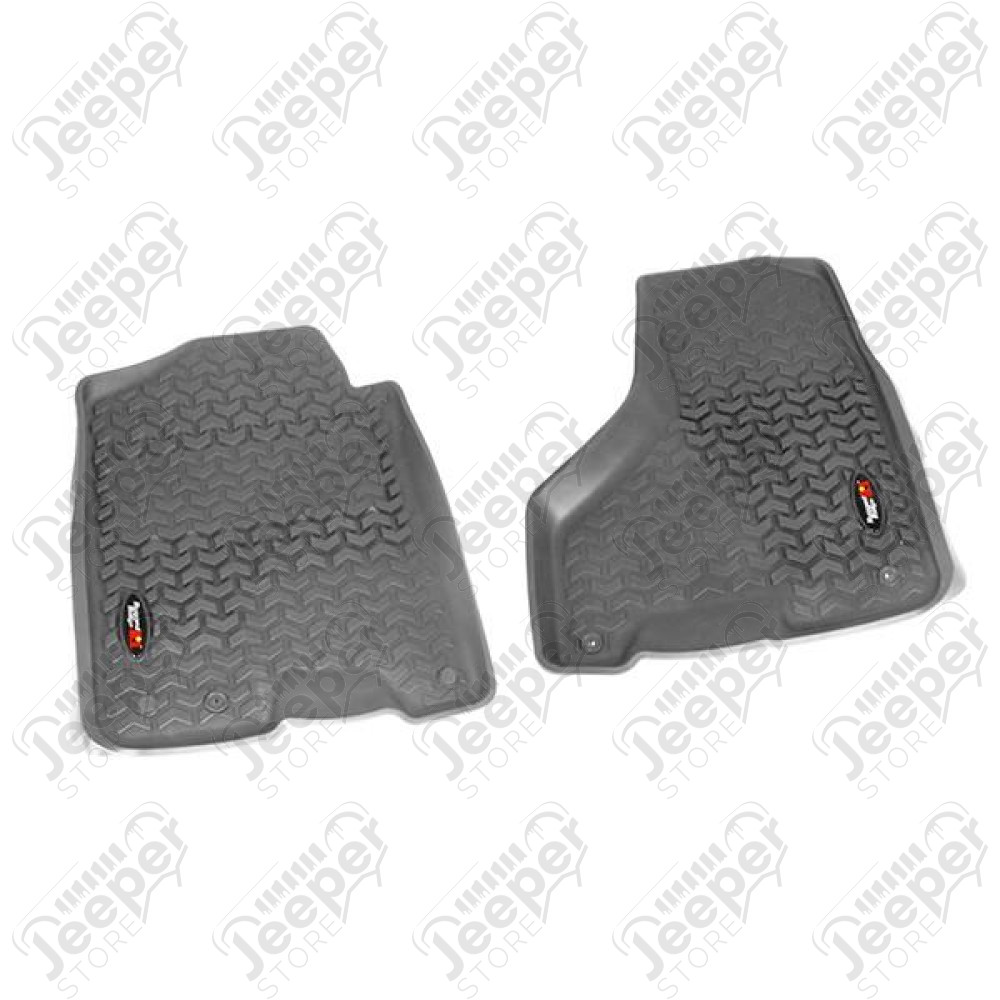 All Terrain Floor Liner, Front Pair, Gray; 10-18 Ram 1500-3500