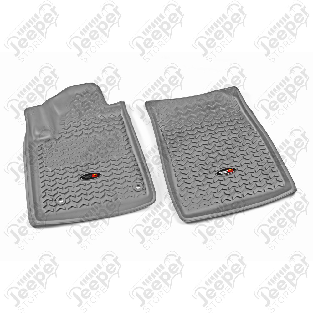 Floor Liner, Front; Gray, 2012-2020 Toyota Sequoia / Tundra Regular / Double Cab / Crew Max 