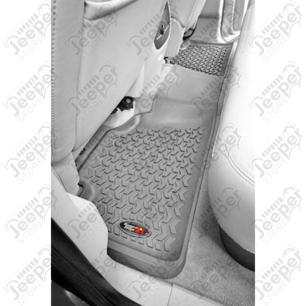 All Terrain Floor Liner, Rear, Gray 99-14 GMC Full-size Pickup/SUV