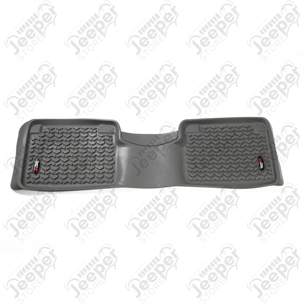 All Terrain Floor Liner, Rear, Gray; 12-18 Nissan Titan Crew