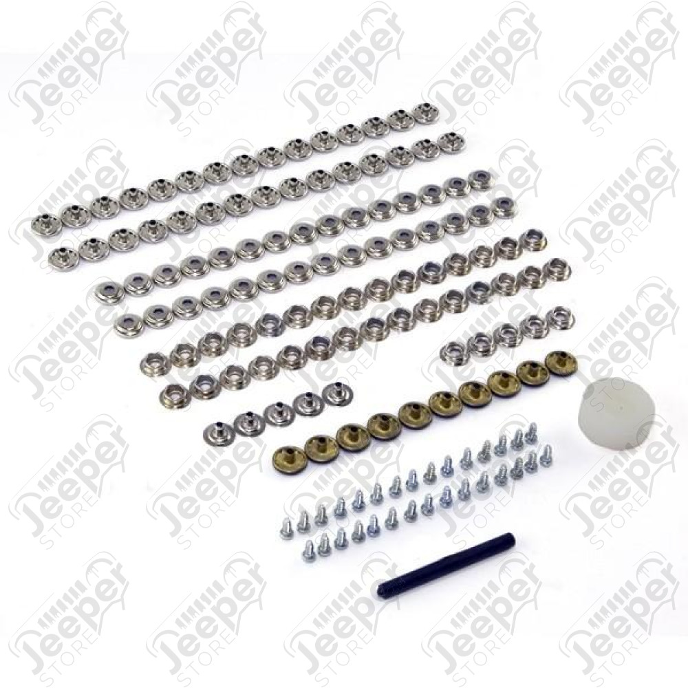 Soft Top Snap Kit; 55-86 Jeep CJ5/CJ7/and CJ8