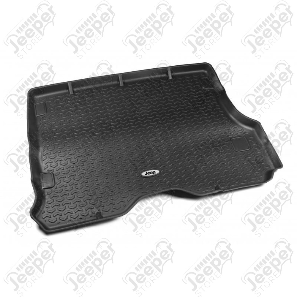 All Terrain Cargo Liner, Black, Jeep Logo; 84-01 Jeep Cherokee XJ