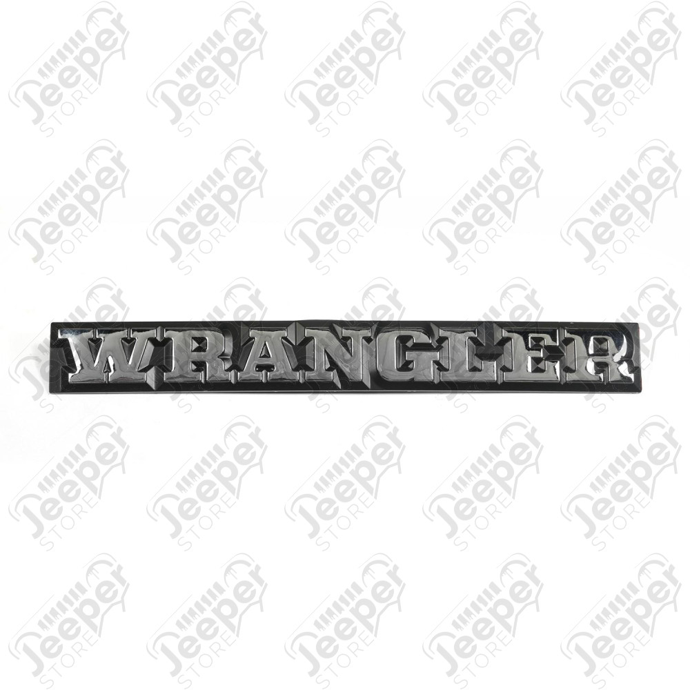 Emblem, Wrangler; 87-90 Jeep Wrangler YJ