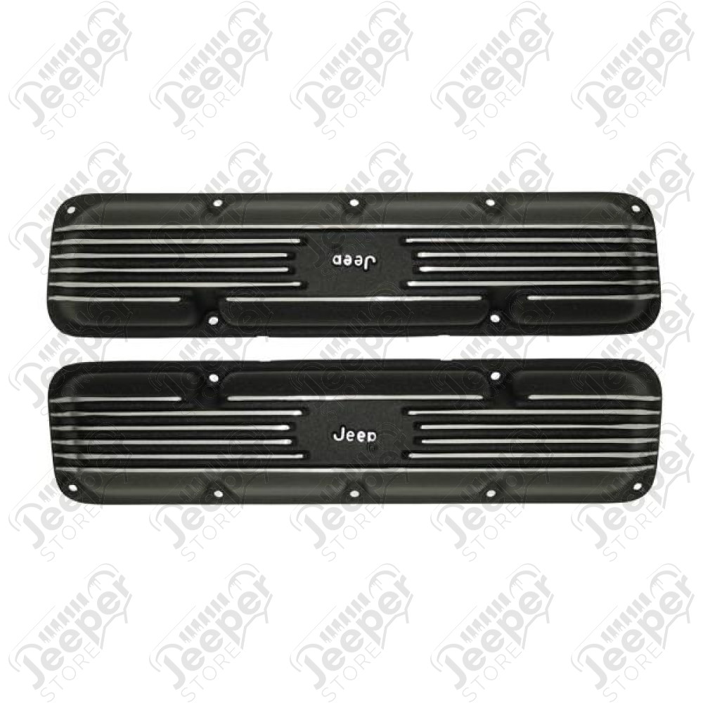 Engine Valve Cover Kit, Jeep Script; 72-91 CJ/YJ/XJ/SJ, 5.0L/5.9L/6.6L