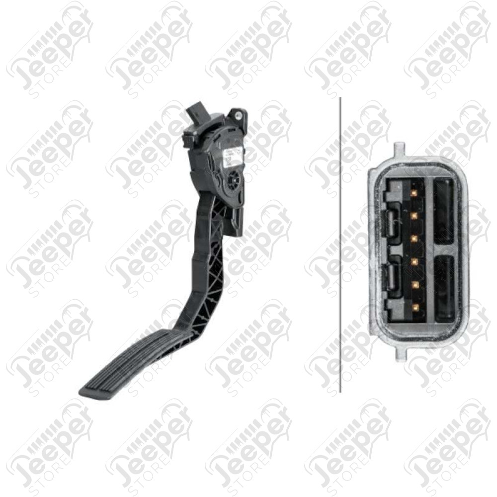 Pédale d'accélérateur avec potentiomètre de pédale d'accélérateur Jeep Wrangler JK - 0908.23 / 53032868 / 53032868AA / 53032868AB / 53032868AC / 933966691 / 5S8791 / APS261 / 2PPS0006