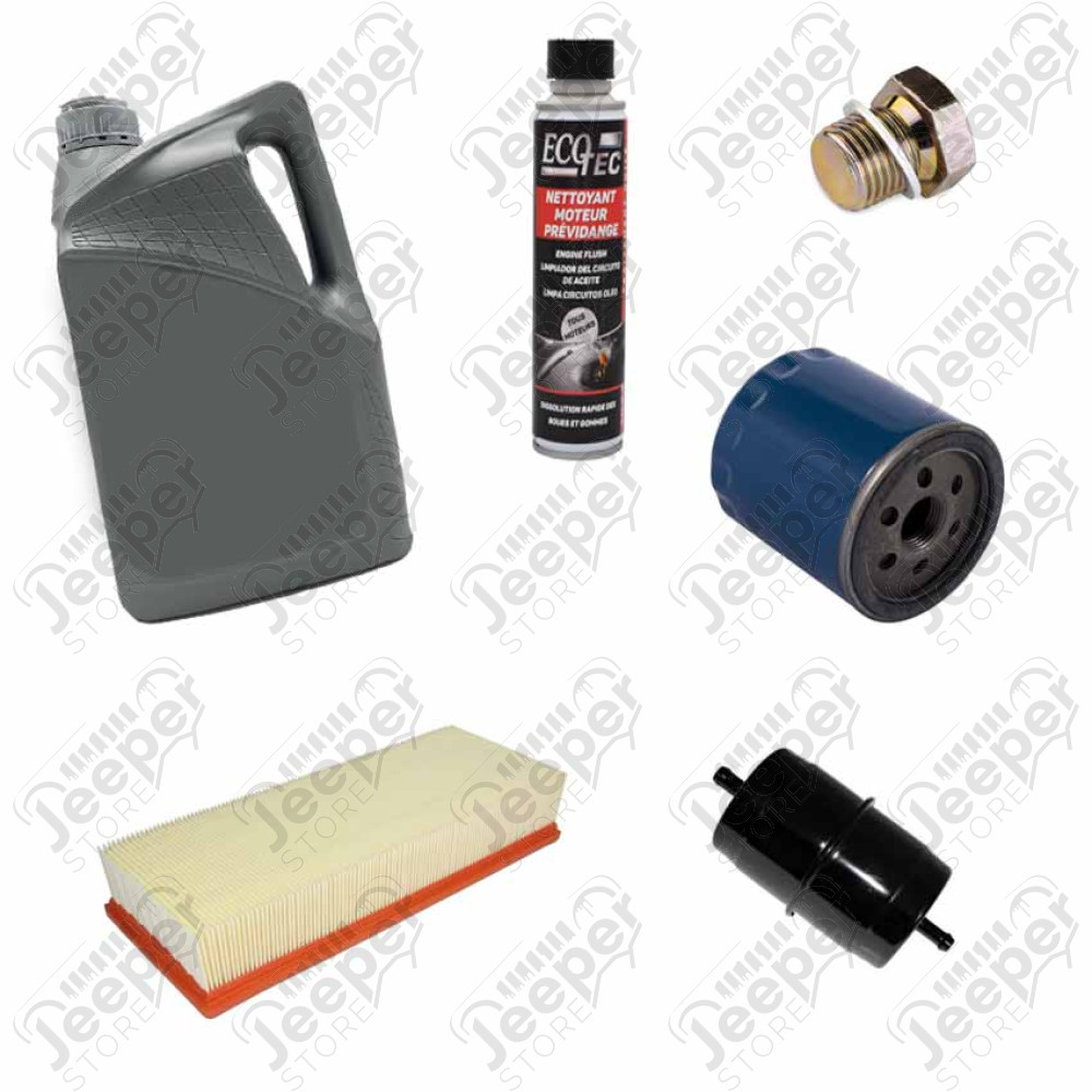 Kit entretien vidange moteur et filtres pour 2.5L essence (mono point) Jeep Wrangler YJ