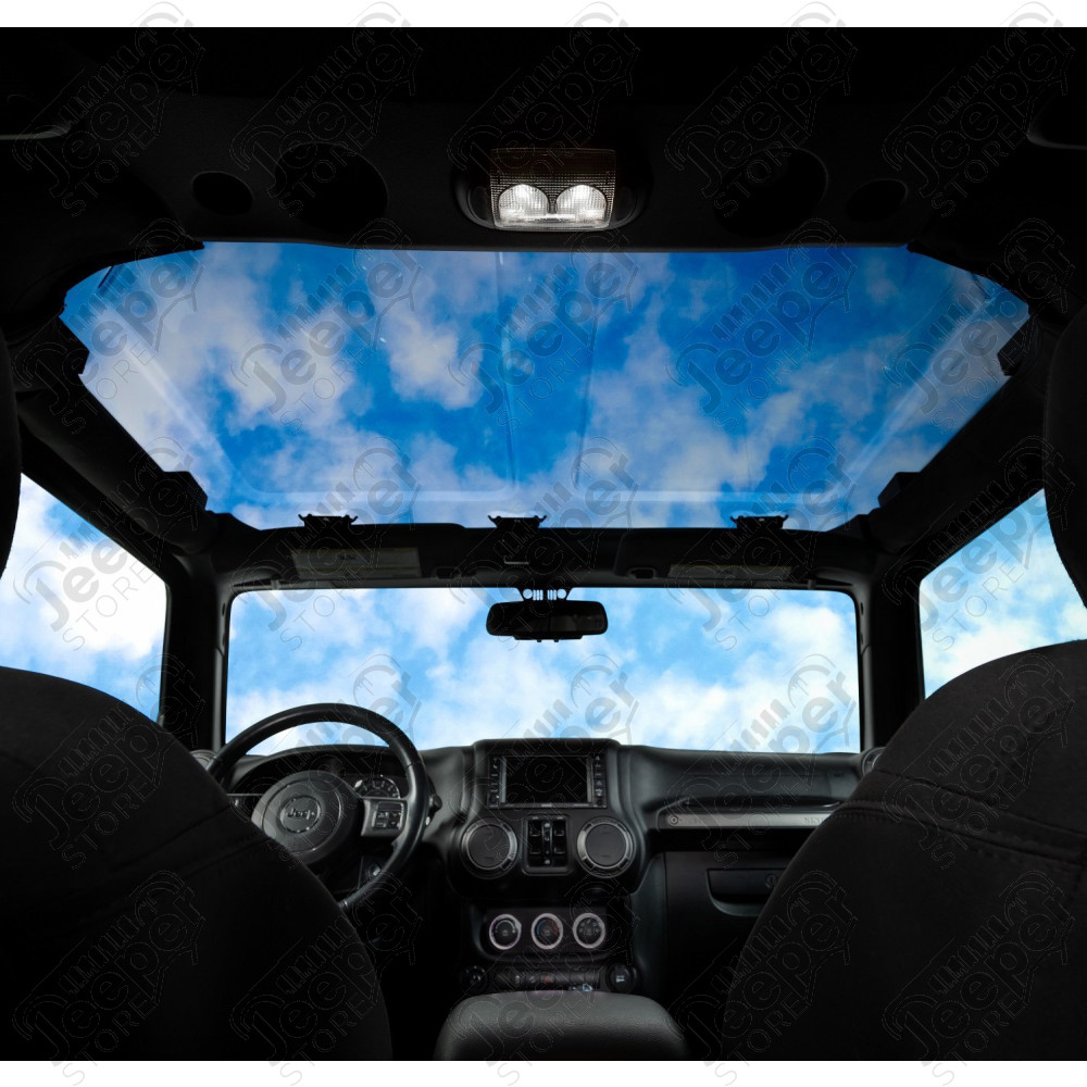 Panneau avant double transparent pour hardtop "Sky View" de Jeep Wrangler JK et JL (2 ou 4 portes) - 1699.37 / 581003