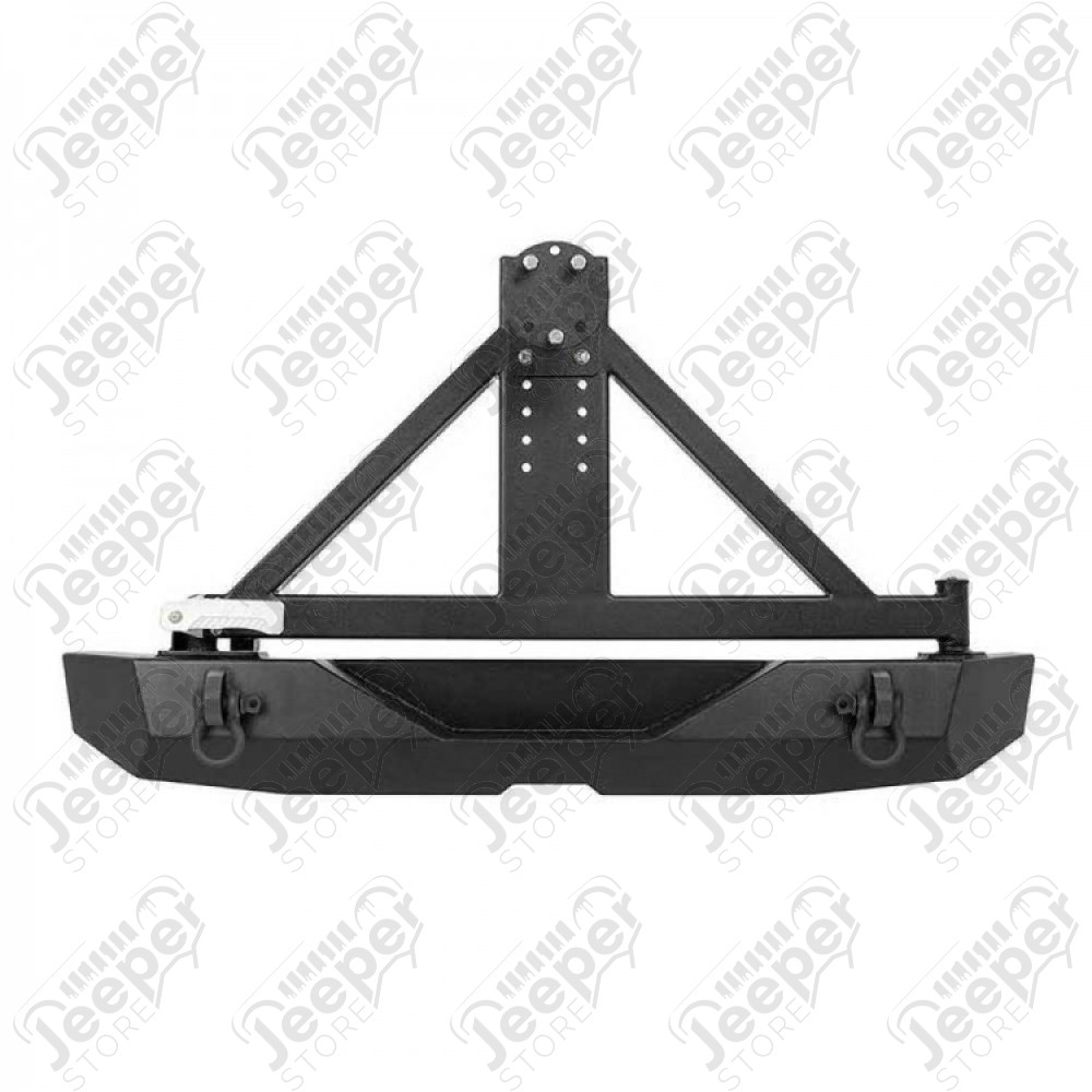 Pare chocs arrière avec porte roue de secours Rock Crawler de chez Rough Country pour Jeep Wrangler JK - RC10594A / 10594A / RC-10594A