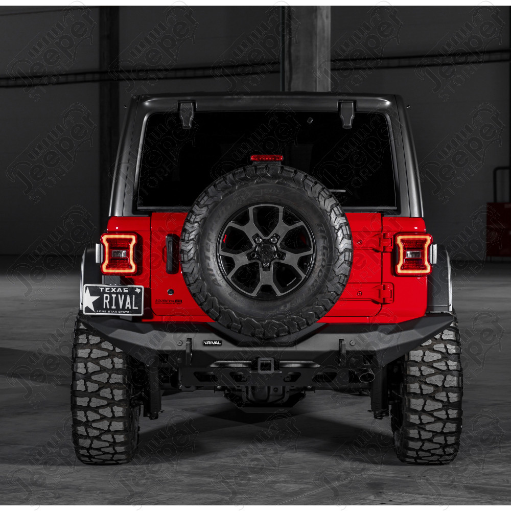 Pare chocs arrière en aluminium complet RIVAL - Jeep Wrangler JL - 1540.34RARAL / RI2D.2723.1-NL / 2D.2723.1-NL / RI2D.2723.2-NL