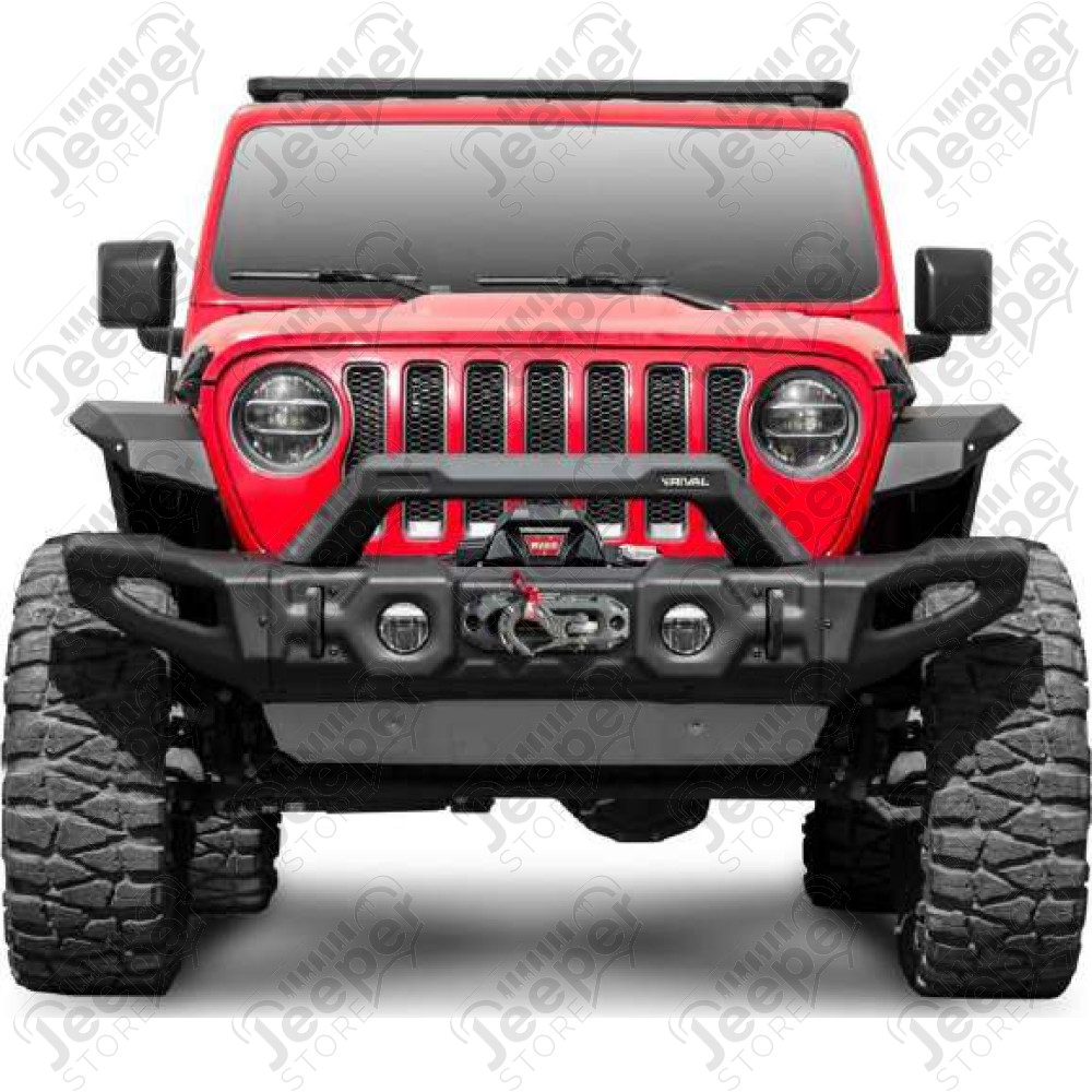 Platine de treuil pour pare chocs avant Modulable RIVAL Long - Jeep Gladiator JT - 2D.2715.1.2