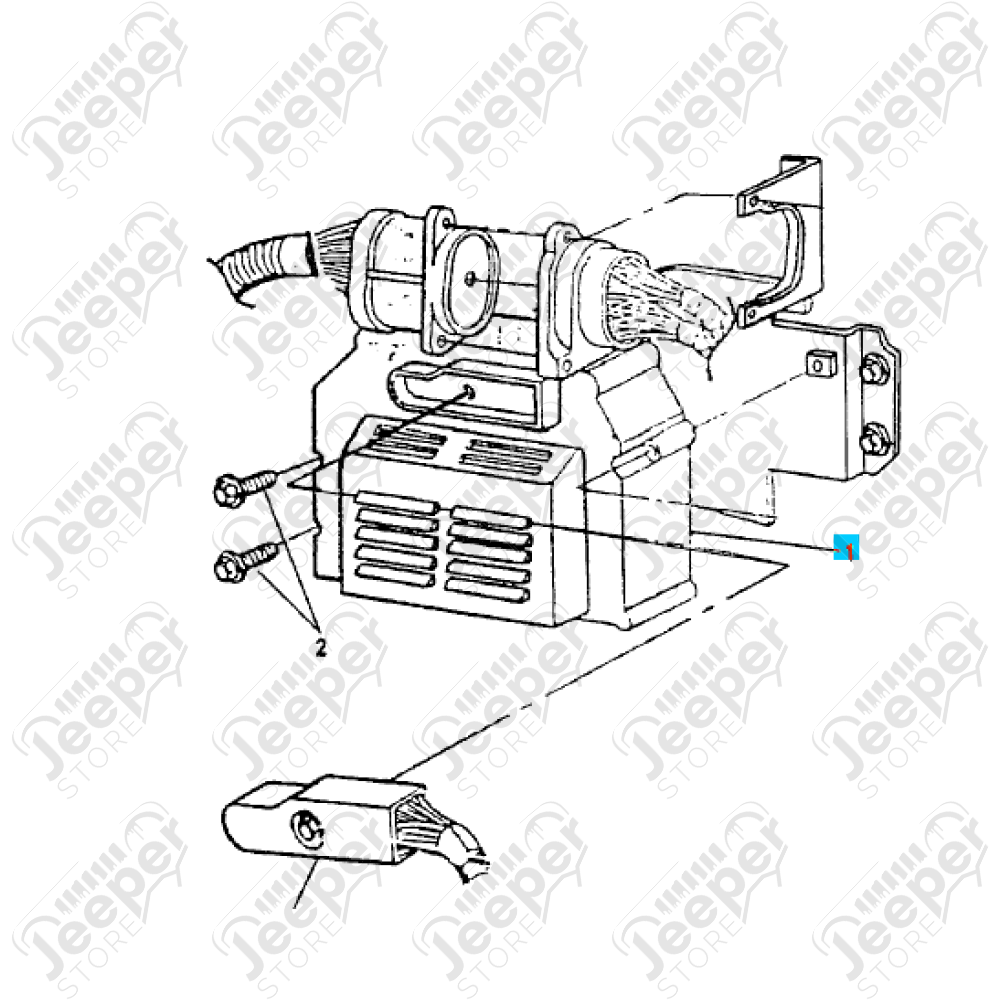 Calculateur PCM moteur 2.5L essence Jeep Wrangler YJ 
