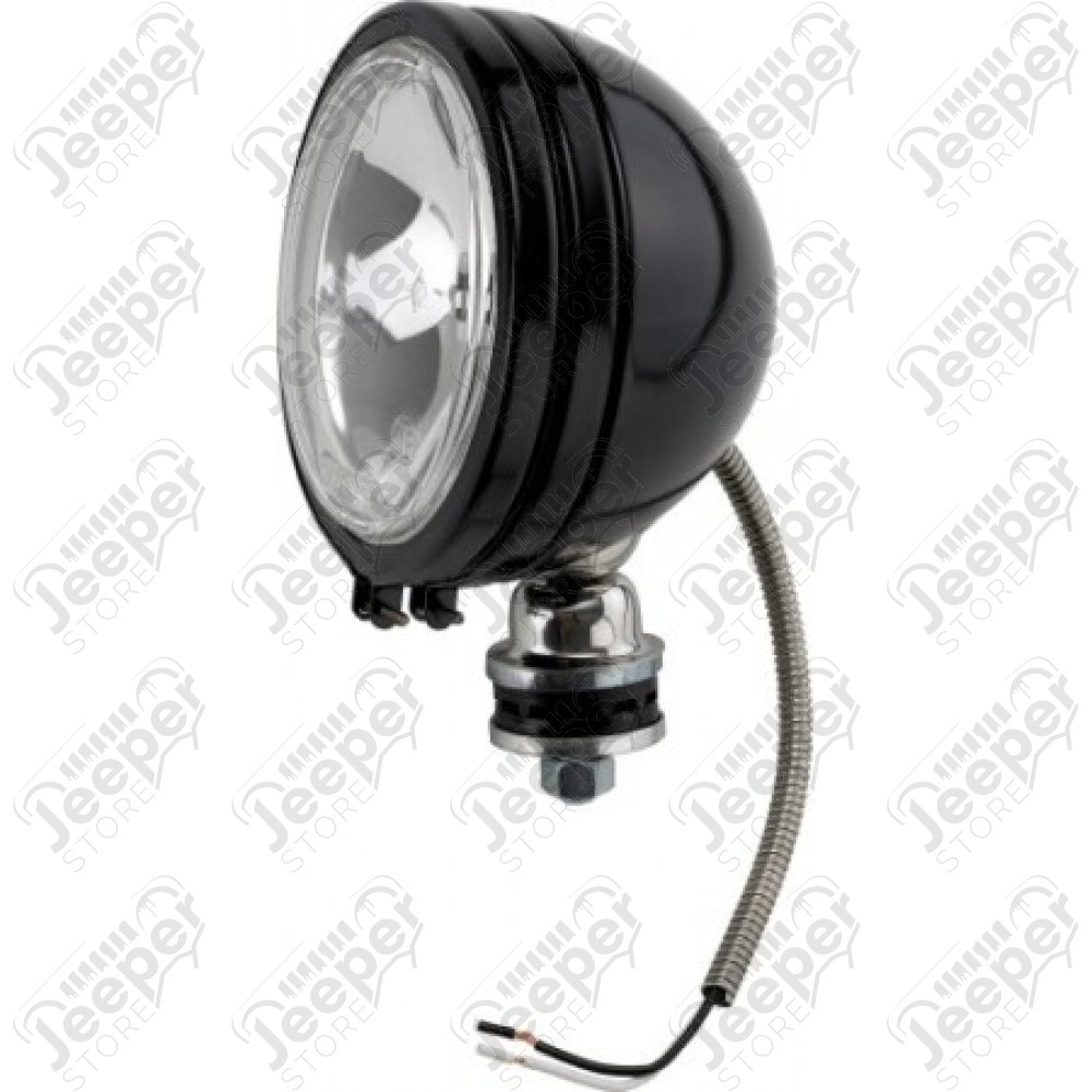 Phare halogène lampe portée rond en acier noir (diamètre: 6" - 15.24cm) 100W / 12V - JF616NOIR