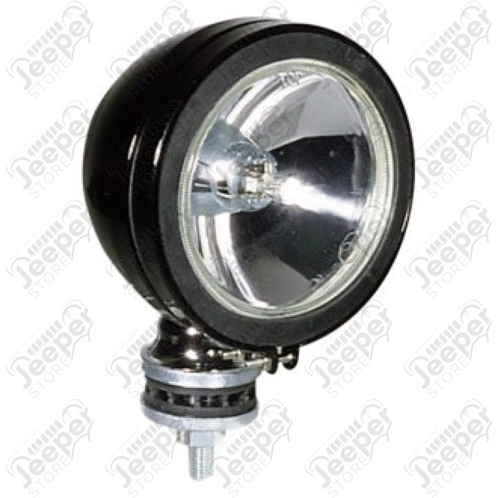 Phare halogène lampe portée rond en acier noir (diamètre: 6" - 15.24cm) 100W / 12V - JF616NOIR