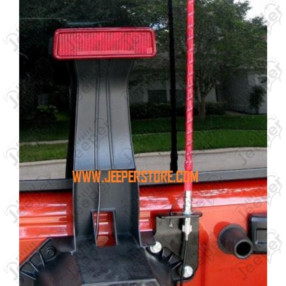 WWW.JEEPERSTORE.COM Support (porte) pour 2 antennes de coffre (hayon) arrière Jeep Wrangler JK