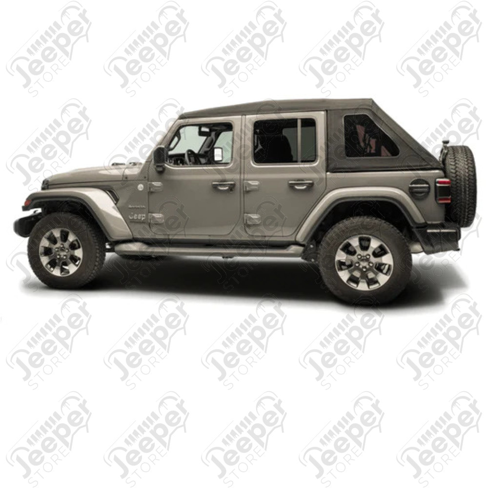 Bâche électrique Squareback by MyTop - Couleur : Tan (beige) - Jeep Wrangler JL Unlimited (4 portes)