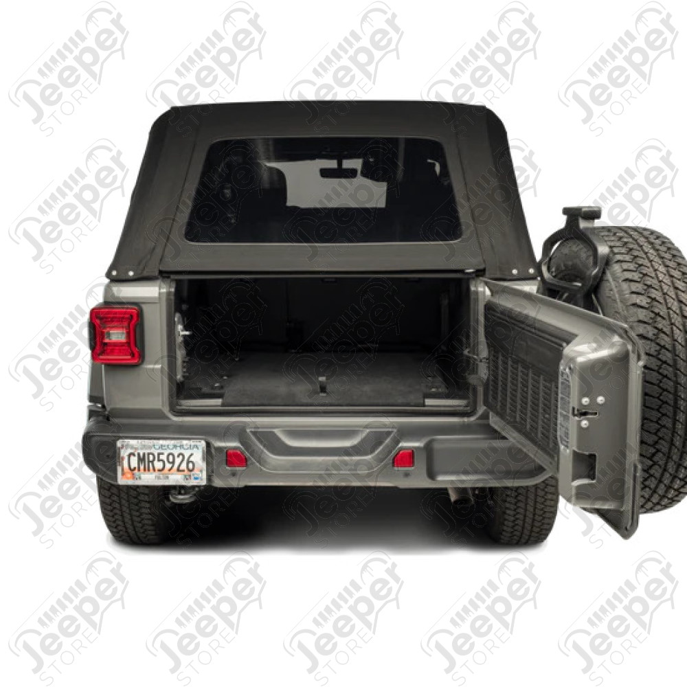 Bâche complète électrique Squareback by MyTop - Couleur : Tan (beige) - Jeep Wrangler JL Unlimited (4 portes)