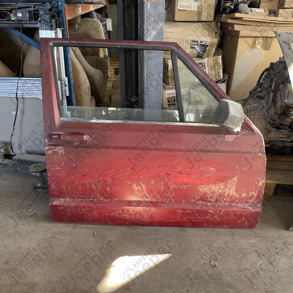 Occasion : Porte avant droite (2 portes) rouge pour Jeep Cherokee XJ (1984-1996)