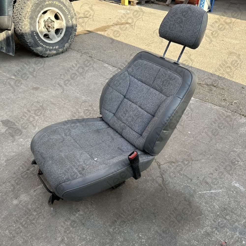Occasion : Siège avant passager tissu/cuir gris (2 portes) pour MJ, XJ (1984-1996)
