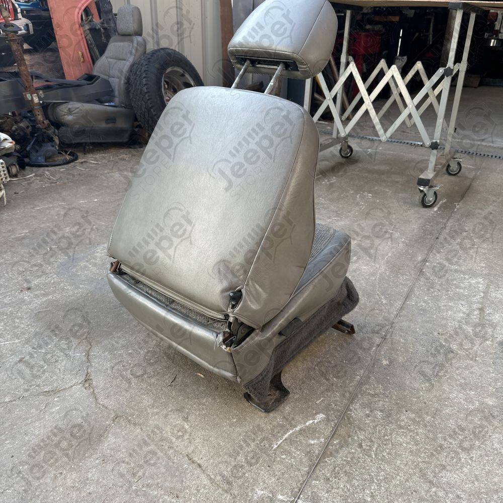 Occasion : Siège avant passager tissu/cuir gris (2 portes) pour MJ, XJ (1984-1996)