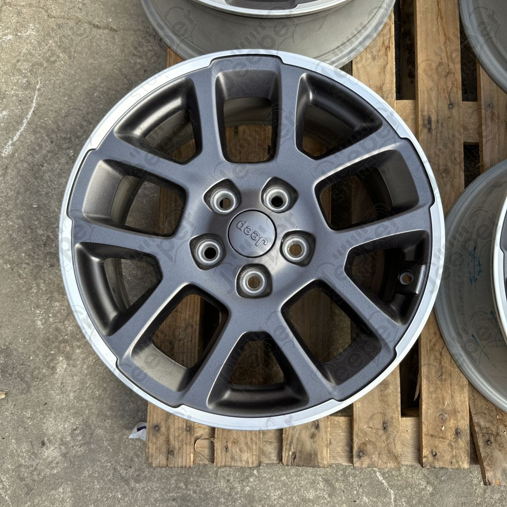 Occasion : Lot 4 jantes aluminium d’origine Jeep - 5x127 - 7.5x18 - ET: 44.45 pour JL, WL, WK2, JT (2011-)