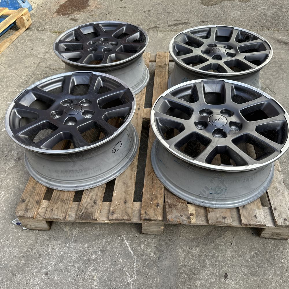 Occasion : Lot 4 jantes aluminium d’origine Jeep - 5x127 - 7.5x18 - ET: 44.45 pour JL, WL, WK2, JT (2011-)