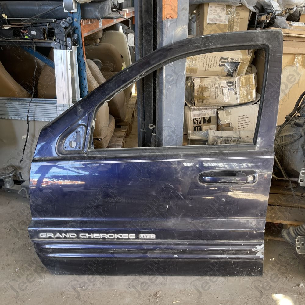 Occasion : Porte avant gauche bleu/violet pour Jeep Grand Cherokee WJ, WG (1999-2004)
