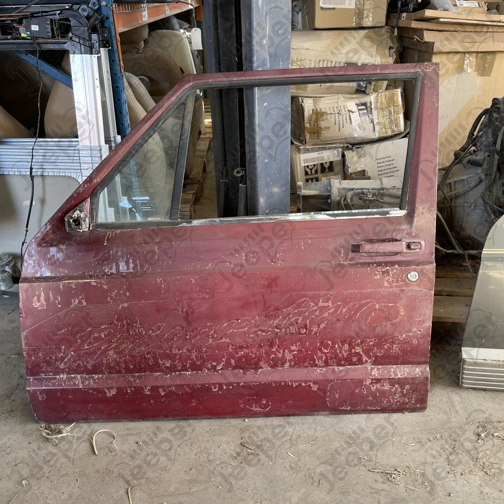Occasion : Porte avant droite (2portes) rouge pour Jeep Cherokee XJ (1984-1996)
