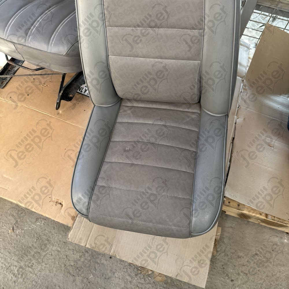 Occasion : Siège avant gauche ou droit en cuir gris pour Jeep Wrangler YJ (1987-1995)
