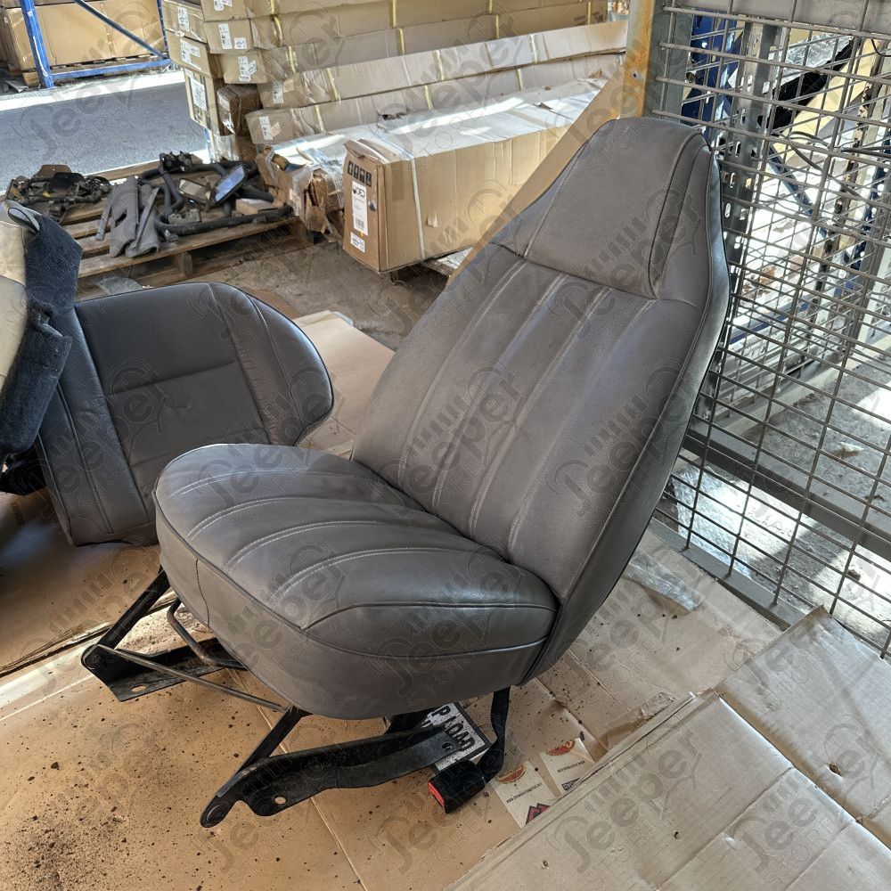 Occasion : Siège avant droit en cuir gris pour Jeep Wrangler YJ (1987-1995)