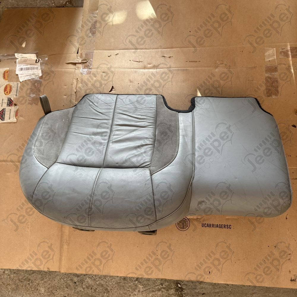 Occasion : Assise banquette arrière 2/3 (grande partie) En cuir gris/alcantara pour Jeep Grand Cherokee WJ, WG (1999-2004)