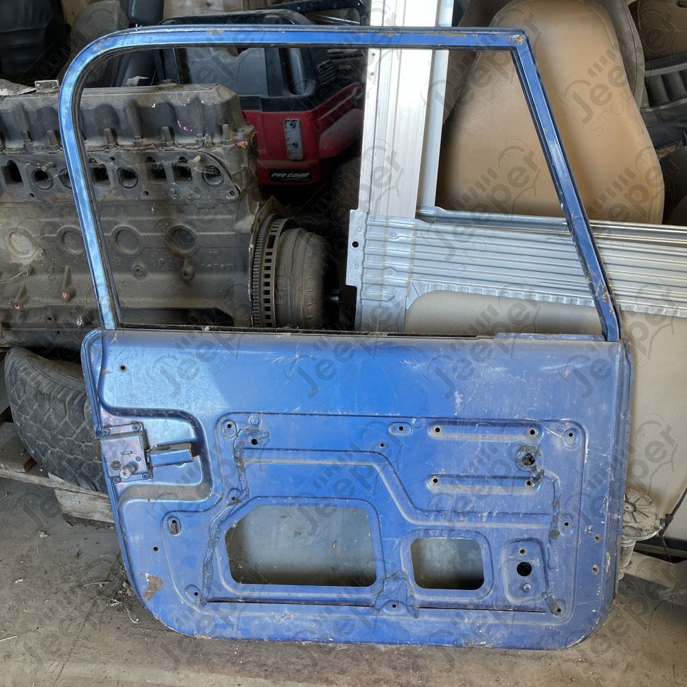 Occasion : Porte avant gauche bleu pour Jeep CJ7 (1975-1980)