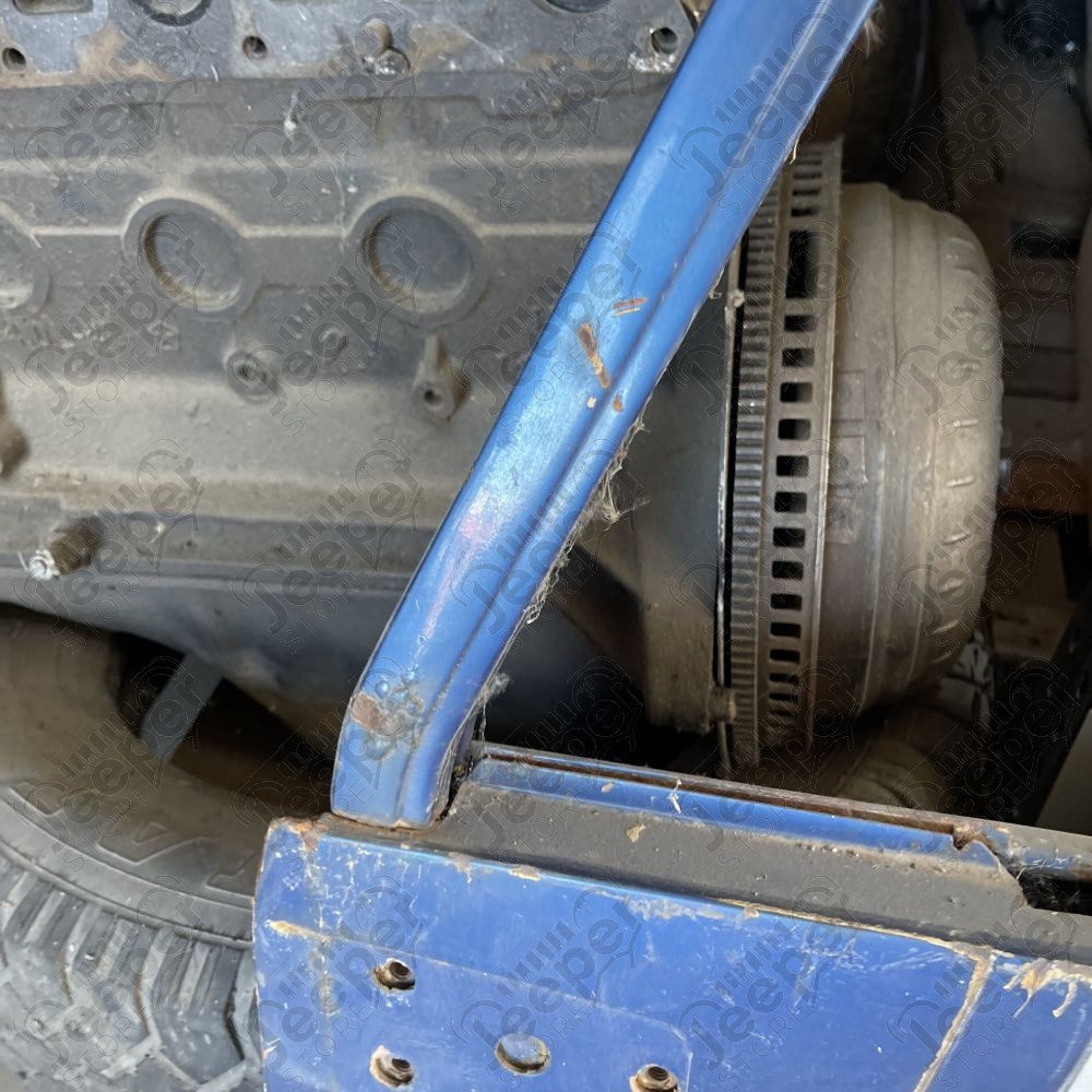 Occasion : Porte avant gauche bleu pour Jeep CJ7 (1975-1980)