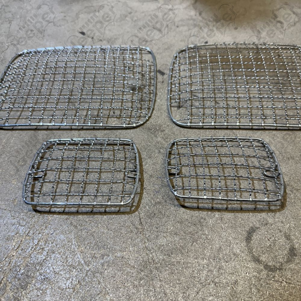 Occasion : Kit 6 grilles de protection de feux et phares pour Jeep Wrangler YJ (1987-1995)