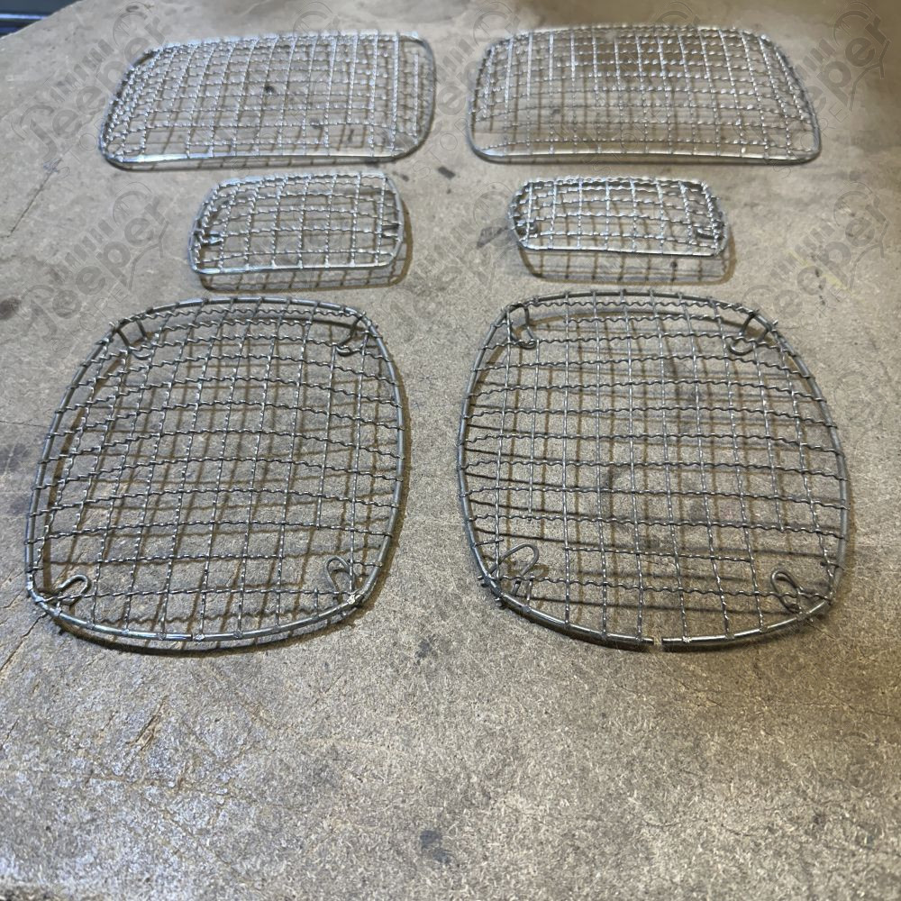 Occasion : Kit 6 grilles de protection de feux et phares pour Jeep Wrangler YJ (1987-1995)