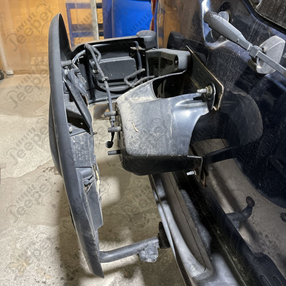 Occasion : Cache de roue de secours d’origine pivotant pour Jeep Cherokee Liberty KJ (2002-2007)