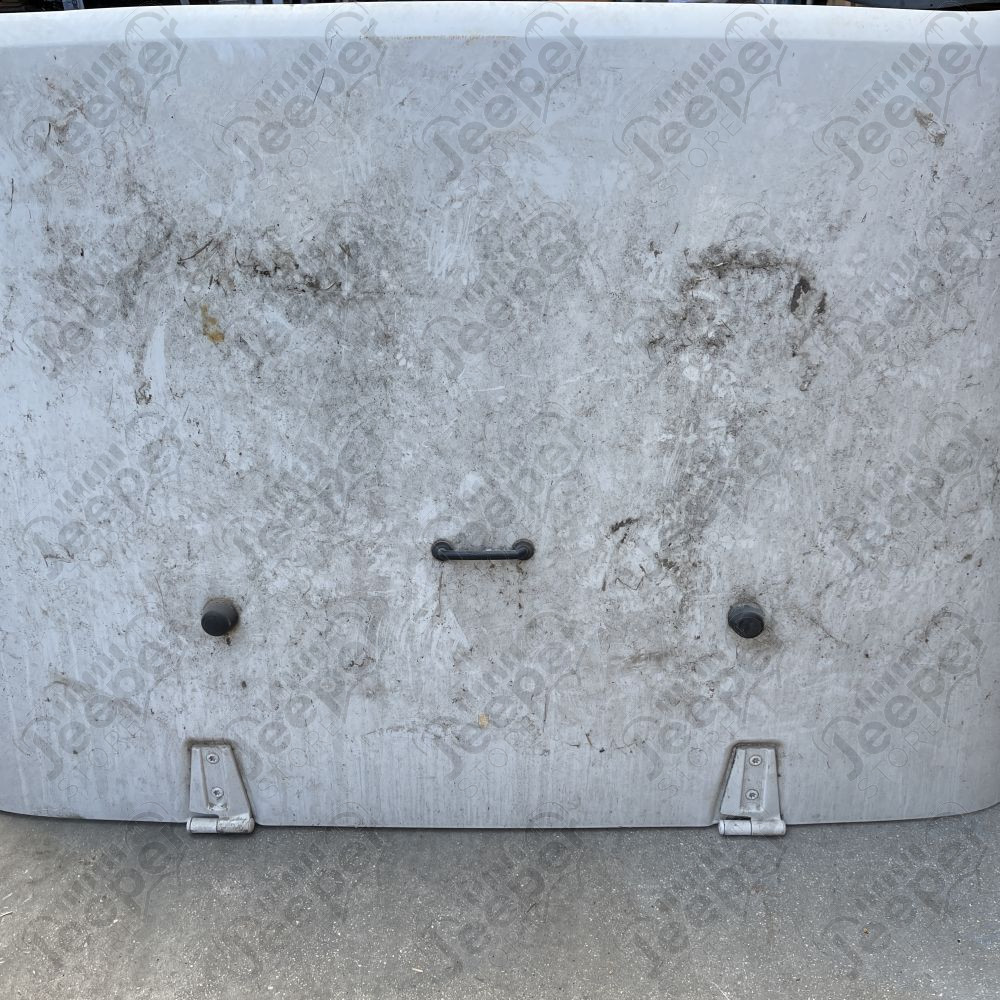 Occasion : Capot moteur blanc (trou pour snorkel) pour Jeep Wrangler JK (2007-2018)