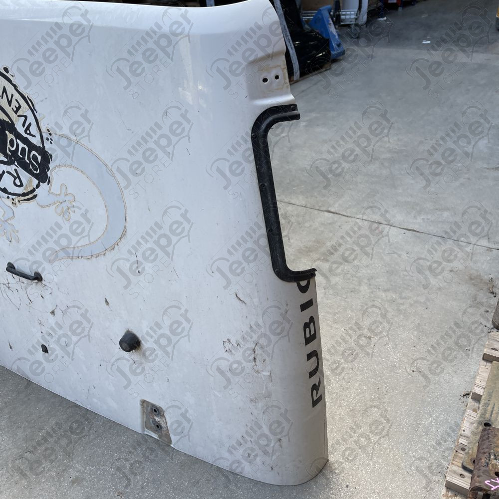 Occasion : Capot moteur blanc (trou pour snorkel) pour Jeep Wrangler JK (2007-2018)