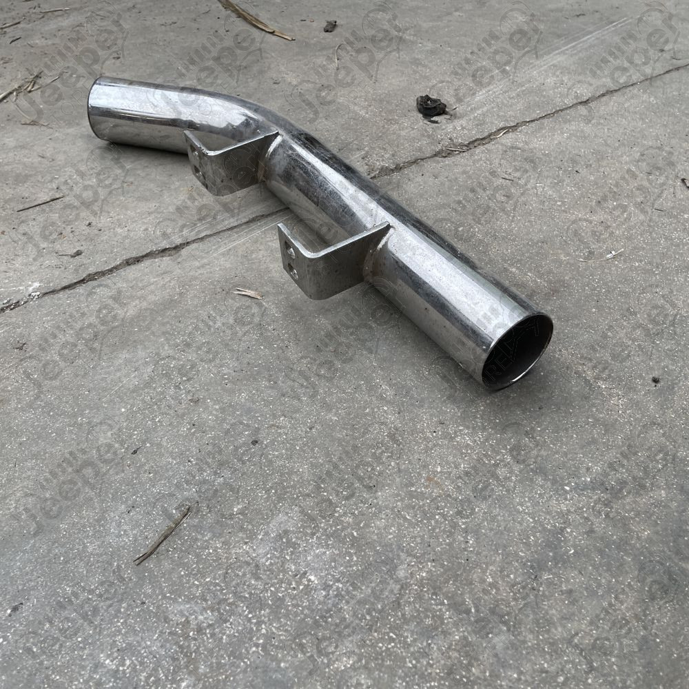 Occasion : Embout de pare chocs tubulaire acier inox côté gauche pour CJ5, CJ6, CJ7, CJ8, YJ (1972-1995)