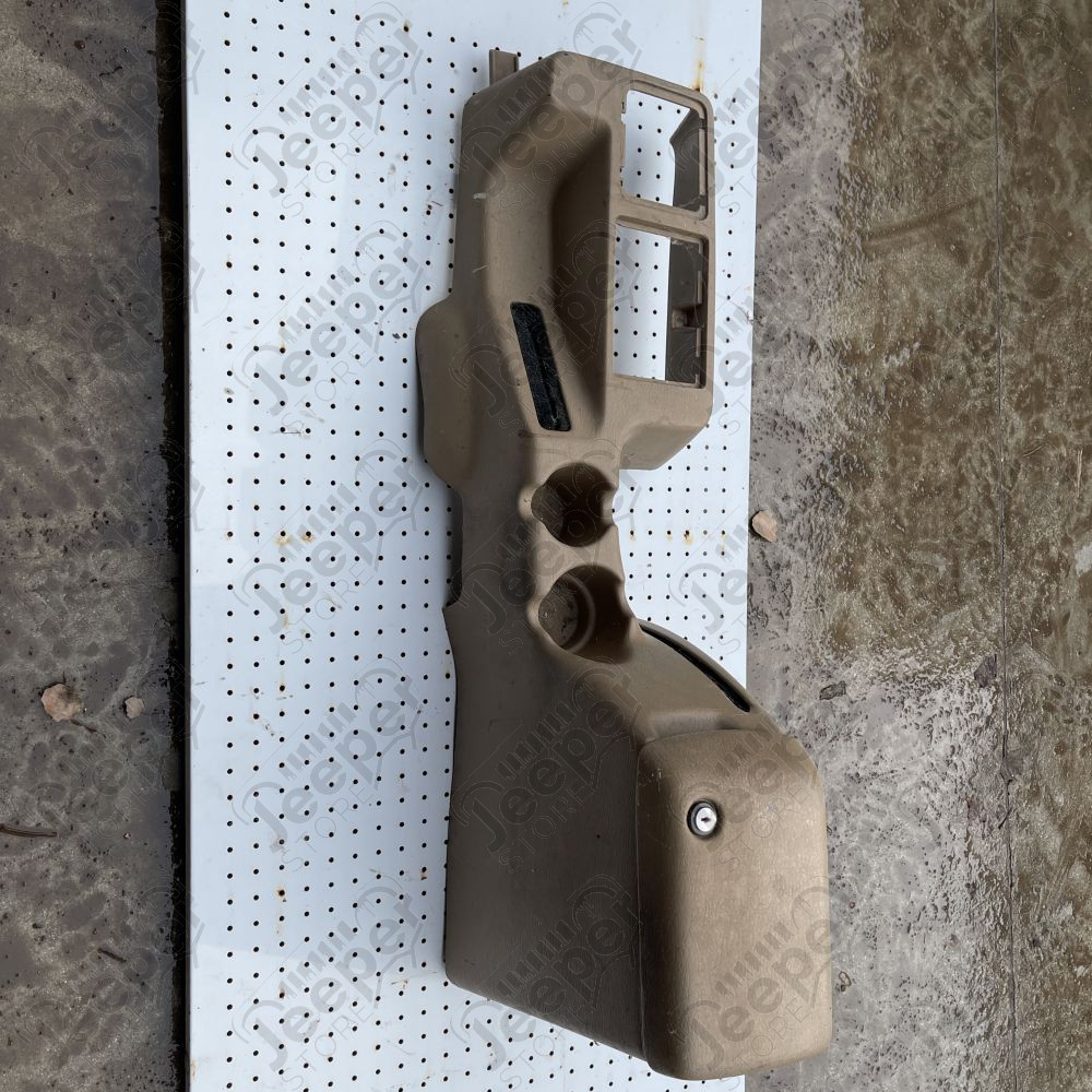 Occasion : Console centrale origine beige pour Jeep Wrangler TJ (1996-2002)