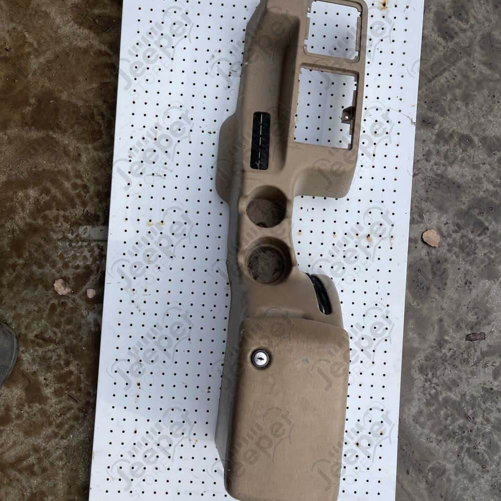 Occasion : Console centrale origine beige pour Jeep Wrangler TJ (1996-2002)
