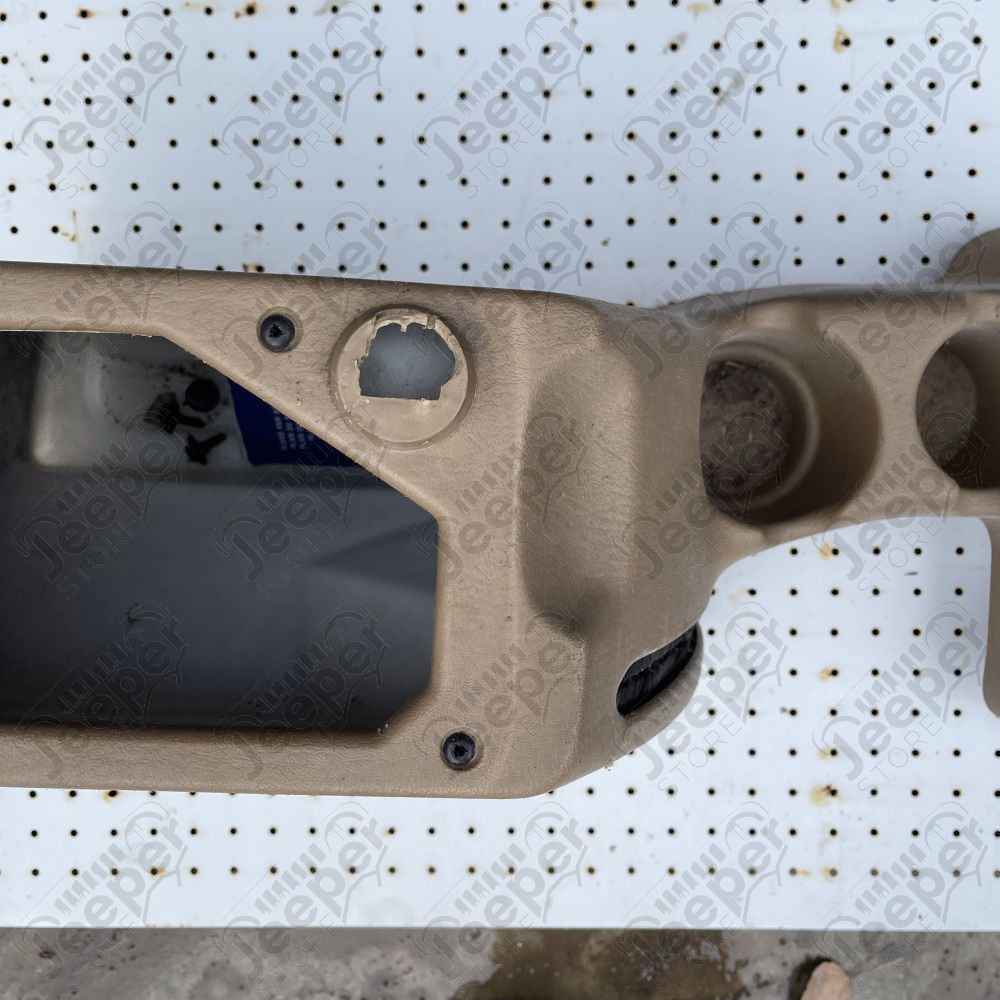 Occasion : Console centrale origine beige pour Jeep Wrangler TJ (1996-2002)