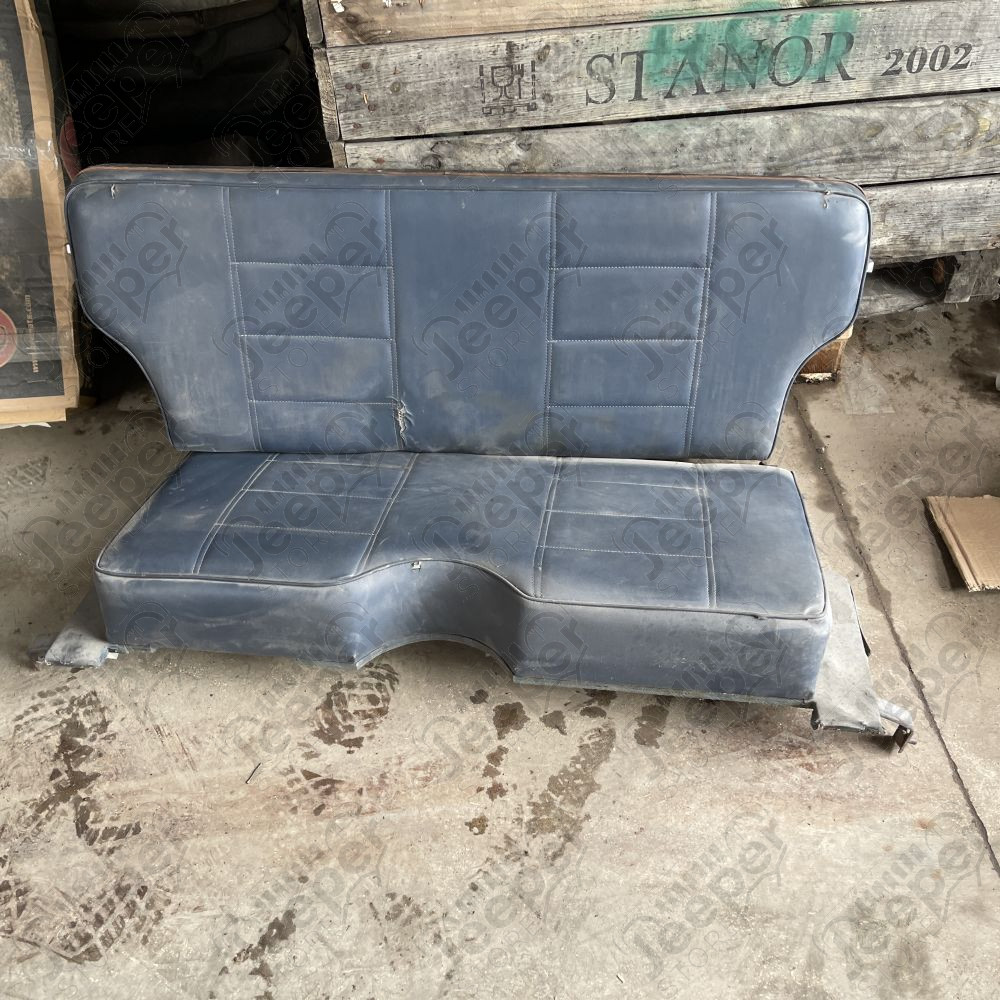 Occasion : Banquette arrière (2 places) simili cuir bleu pour Jeep Cherokee XJ (1984-1986)