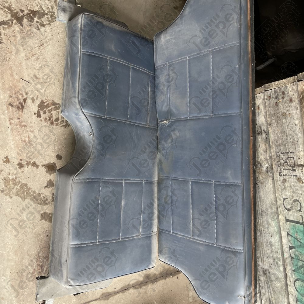 Occasion : Banquette arrière (2 places) simili cuir bleu pour Jeep Cherokee XJ (1984-1986)