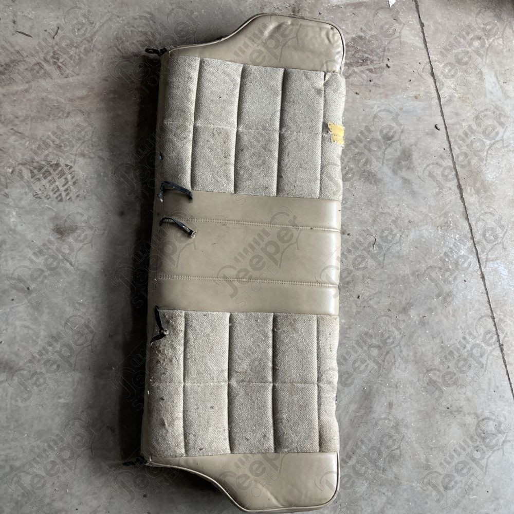 Occasion : 1/2 banquette dossier cuir et tissu beige pour Jeep Cherokee XJ (1984-1996)