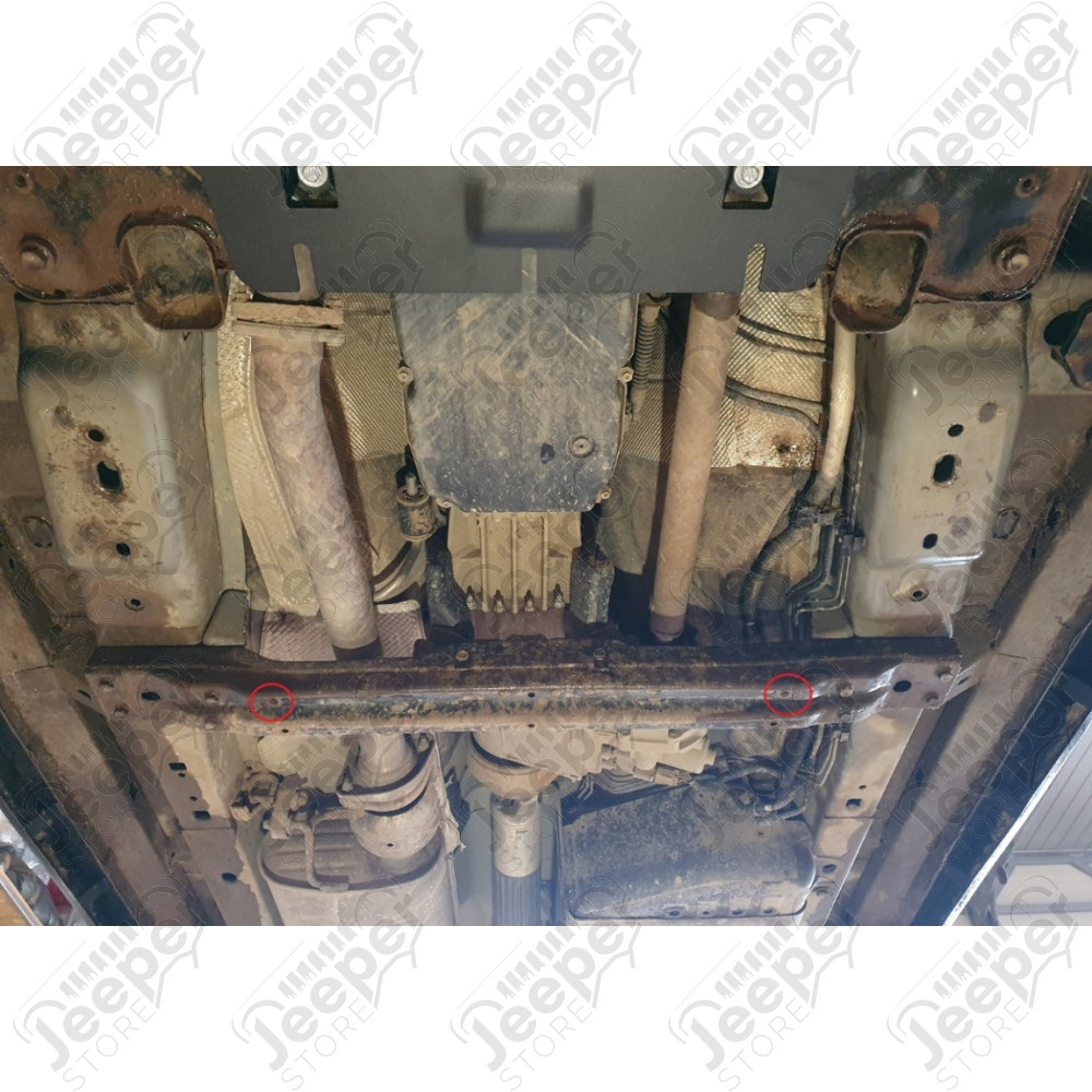 Protection acier boîte automatique "IronShield Gearbox" épaisseur : 2 mm pour Jeep Grand Cherokee WH, WK - 15007.651 / 00.550 / 5941986203830
