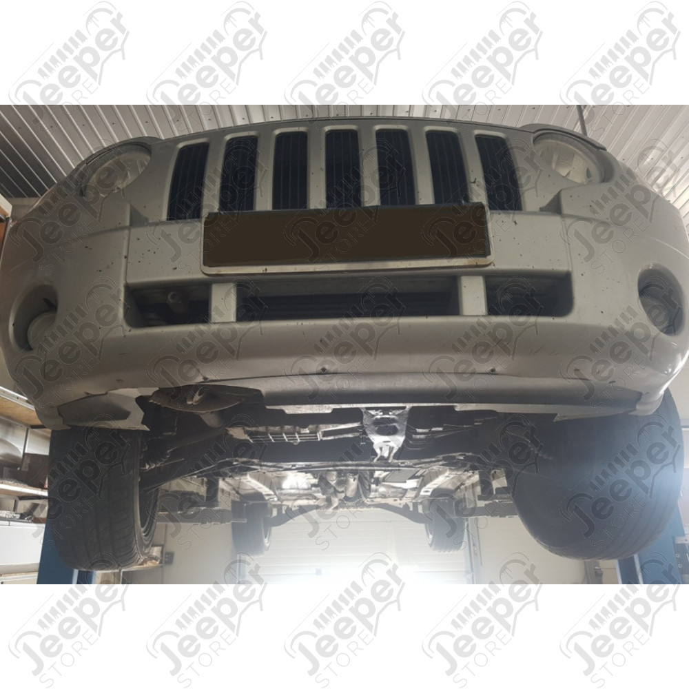Protection acier moteur + radiateur + pare-chocs avant FLJ Offroad "IronShield Front" épaisseur : 2mm pour Jeep Patriot MK - 15007.801 / 28.500 / 5941986203854